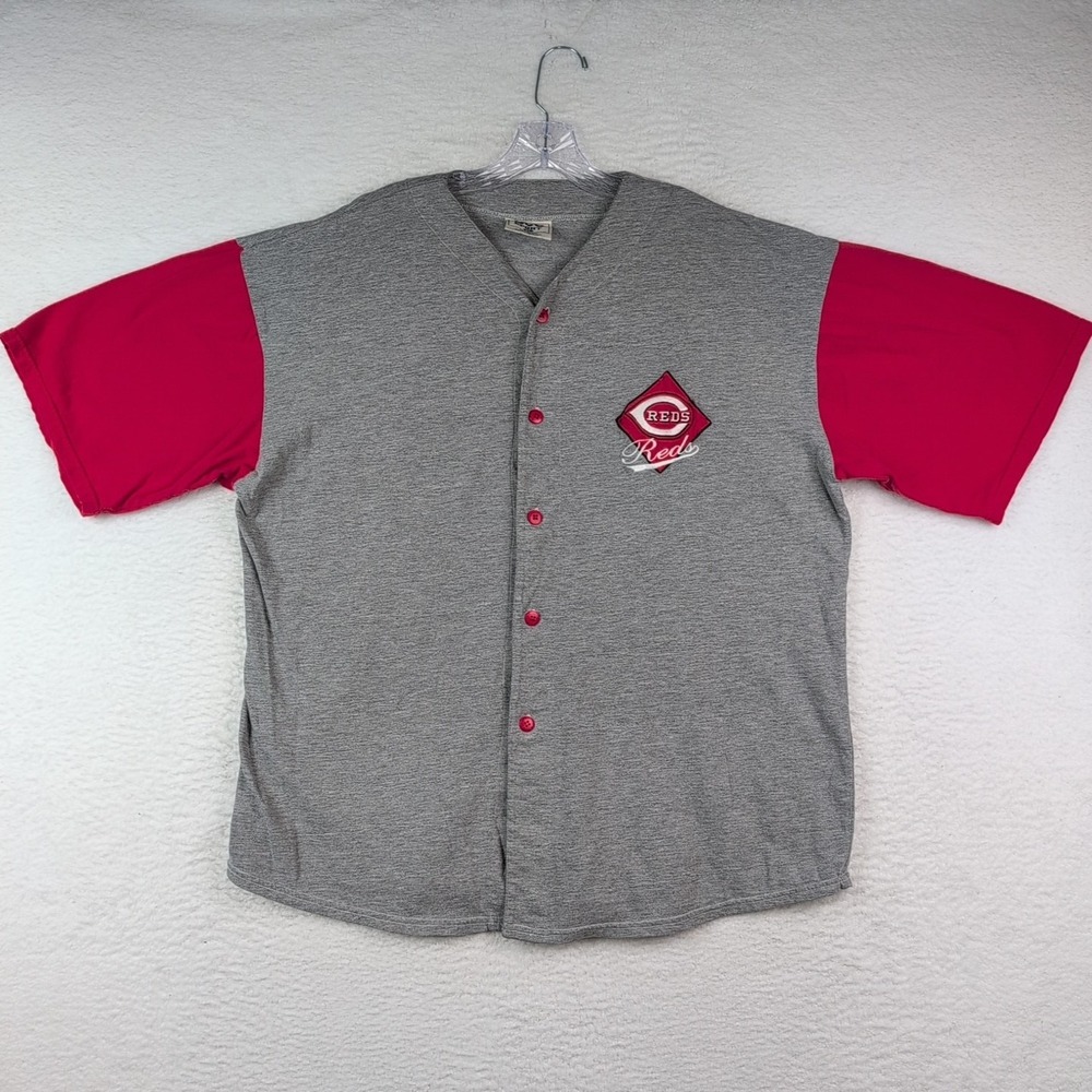 VTG Cincinnati Reds Lee Sport‎ Baseball Jersey, Size XL